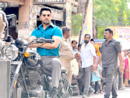 Varun Dhawan unveils first look of Bawaal; drives a Royal Enfield bike in Kanpur Varun Dhawan unveils first look of Bawaal; drives a Royal Enfield bike in Kanpur