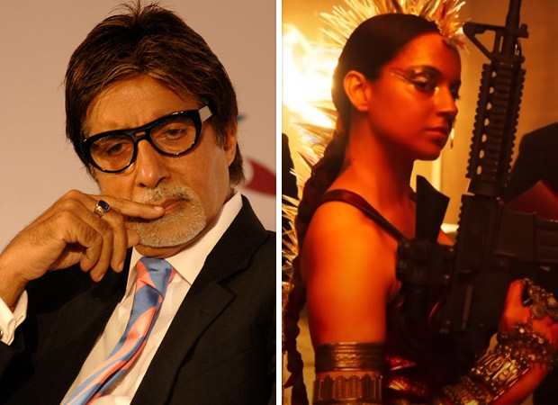 Amitabh Bachchan shares the teaser of Kangana Ranaut's song 'She's On Fire' from Dhaakad; deletes it later