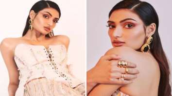 Athiya Shetty looks mesmerising in vintage corset and long pleated trousers in her latest photo-shoot