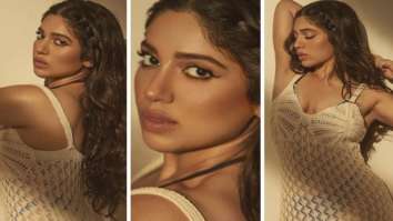 Bhumi Pednekar is embracing summer in see-through crochet maxi dress and blue bikini