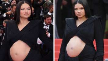 CANNES 2022 : Adriana Lima flaunts her baby bump in black cut-out gown on Red Carpet Of ‘Top Gun: Maverick’ Premiere