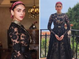 Cannes 2022: Aditi Rao Hydari makes her red carpet debut in black semi-sheer Sabyasachi gown