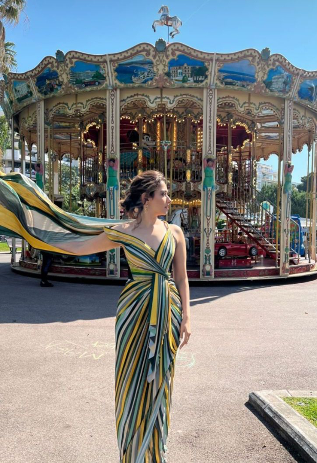 Cannes 2022: Tammannaah Bhatia mesmerises in Amit Aggarwal draped hand embroidered saree worth Rs. 84,500 at French Riviera