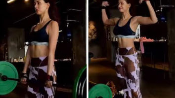Disha Patani flaunts her abs as she does deadlifts; Tiger Shroff compliments her