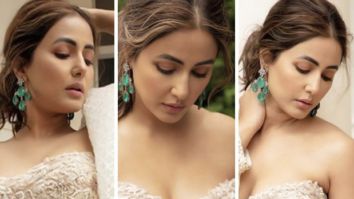 Hina Khan sets hearts racing in white sheer off-shoulder corset paired with draped skirt and embellished jacket worth Rs.1.5 lakh for the UK Asian Film Festival