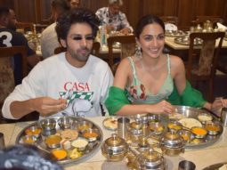 Kartik Aaryan and Kiara Advani relish authentic Gujarati thaali as they promote Bhool Bhulaiyaa 2 in Ahmedabad
