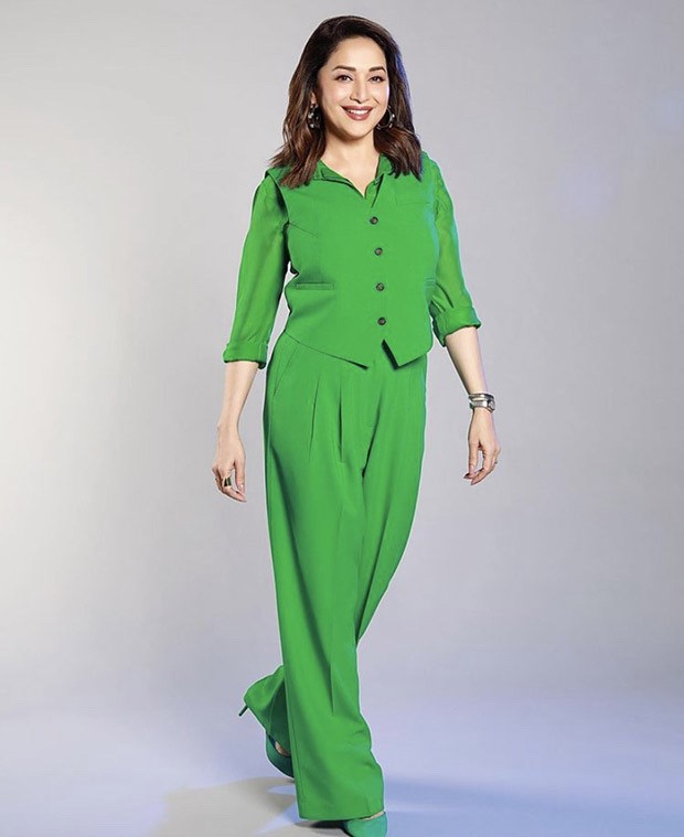 Madhuri Dixit is elegance personified in head-to-toe green co-ord set worth Rs. 54,730
