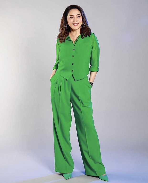 Madhuri Dixit is elegance personified in head-to-toe green co-ord set worth Rs. 54,730