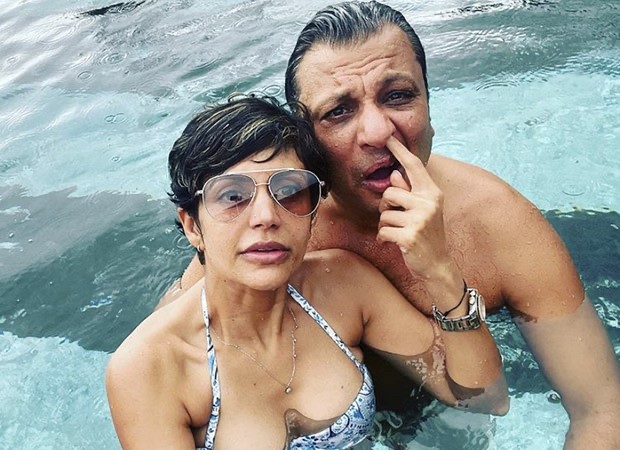 Mandira Bedi turns off comment section on Instagram after she gets trolled for sharing pool picture with male friend