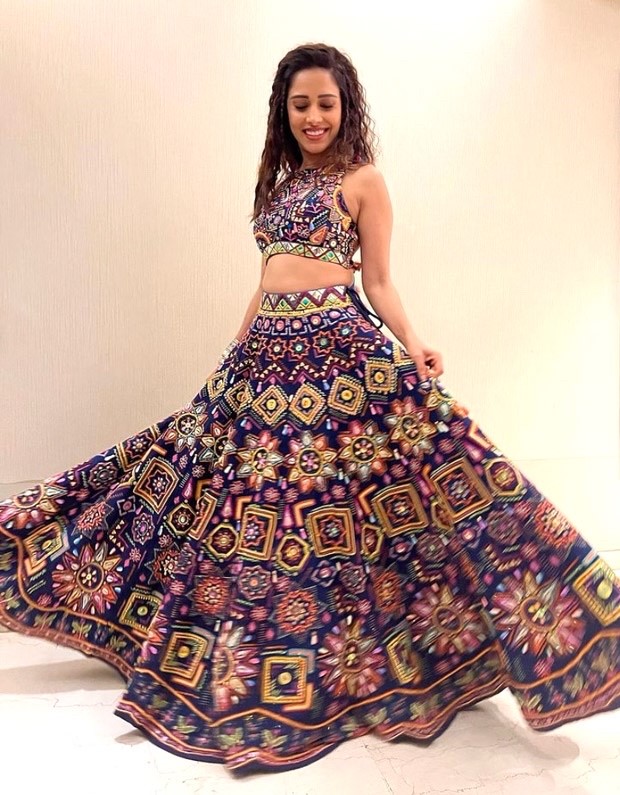 Nushrratt Bharuccha twirls in gorgeous in purple lehenga while promoting Janhit Mein Jaari in Jaipur