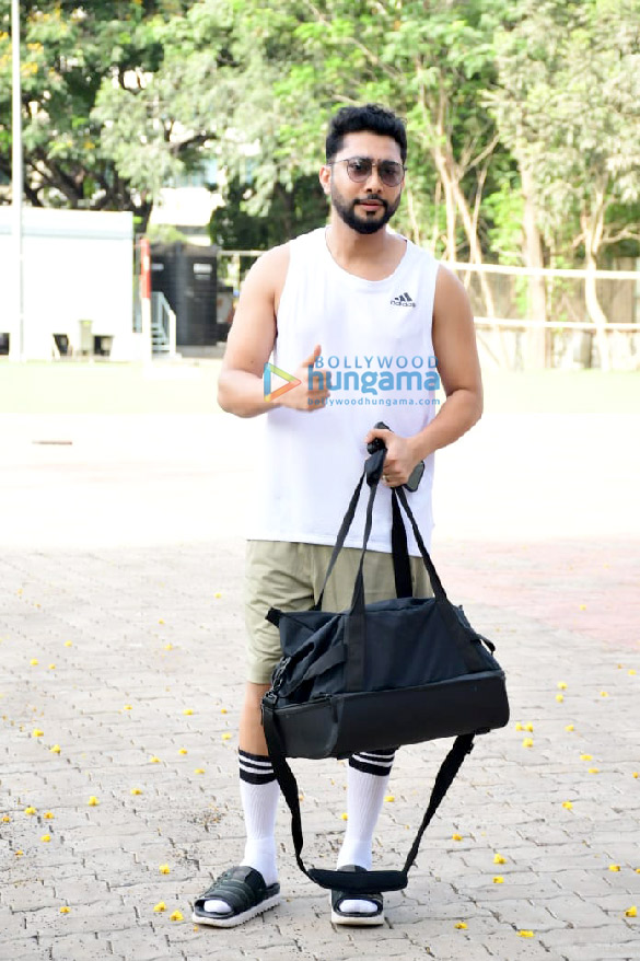 photos abhimanyu dassani aparshakti khurana ahan shetty and others snapped during a football match in bandra 5