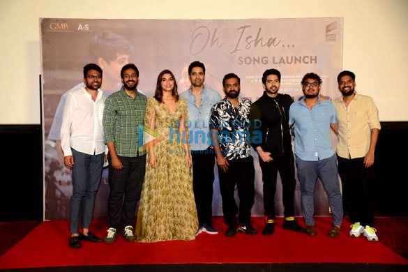 photos adivi sesh saiee manjrekar and others snapped at the launch of the new song from their film major 3