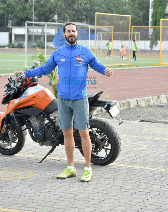 photos ahan shetty dino morea shashank khaitan and others snapped during a football match in bandra 2