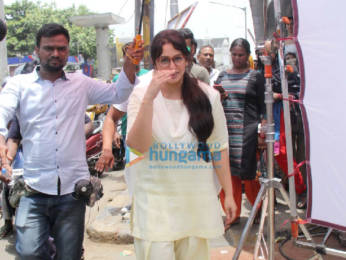 Photos: Huma Qureshi snapped on the sets of 'Tarla' in Bandra