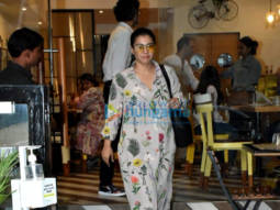 Photos: Kajol snapped at Farmers’ Cafe in Bandra