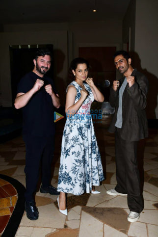 Photos: Kangana Ranaut and Arjun Rampal snapped while promoting their film Dhaakad
