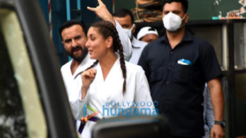 Photos: Kareena Kapoor Khan and Saif Ali Khan spotted during their shoot in Juhu