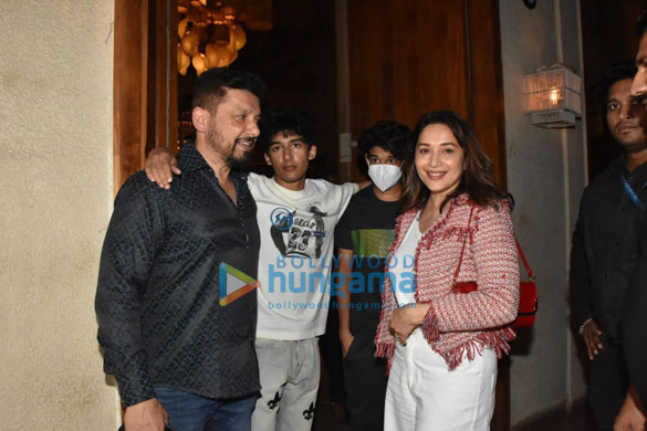 photos madhuri dixit and her family spotted at bastian in worli 1