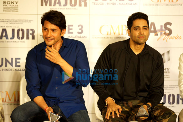 Photos Mahesh Babu, Adivi Sesh and Saiee Manjrekar at the trailer launch of their upcoming film Major (5)