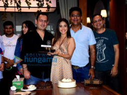 Photos: Nushrratt Bharuccha celebrates her birthday at Bhanushali Studios Limited in Mumbai