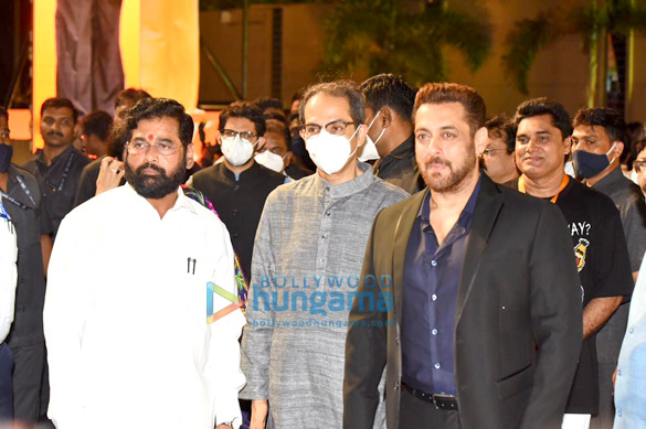 photos salman khan uddhav thackeray aditya thackeray and others snapped promoting the marathi film dharmaveer 1