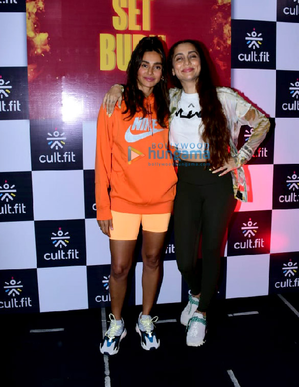 photos shibani dandekar and anusha dandekar snapped at cult fitness launch event 1