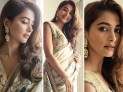 Pooja Hegde is a sight to behold in kalamkari saree and sleeveless blouse worth Rs. 1 lakh