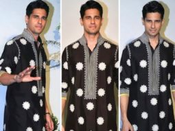Sidharth Malhotra looks irresistibly handsome in Manish Malhotra’s black floral kurta pyjama for Eid party