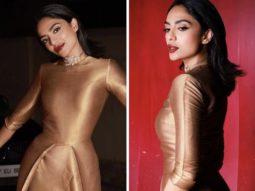 Sobhita Dhulipala is epitome of grace and elegance in golden gown as she steps out for Major promotions