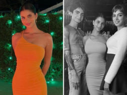 Suhana Khan stuns in an orange bodycon dress as she celebrates 22nd birthday with the team of ‘The Archies’