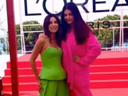 Cannes 2022: Aishwarya Rai Bachchan makes first appearance in a pink pantsuit by Valentino; poses with Eva Longoria