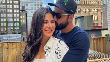 Katrina Kaif gets a kiss from Vicky Kaushal as they celebrate his birthday in New York; see pics