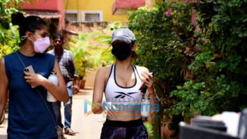 Photos: Malaika Arora, Kubbra Sait and Akansha Ranjan Kapoor spotted at Diva Yoga in Bandra