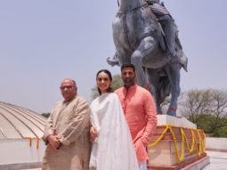 Akshay Kumar, Manushi Chhillar, Dr. Chandraprakash Dwivedi pay tribute to Samrat Prithviraj at Rai Pithora in Delhi, see pics