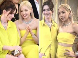 Anne Hathaway and BLACKPINK’s Lisa twin in yellow at Bulgari event
