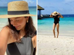 Anushka Sharma makes summer days hotter in chic black one-shoulder swimsuit and a straw hat