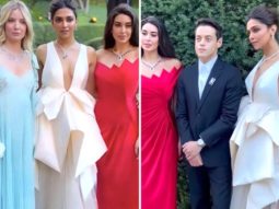 Deepika Padukone poses alongside Rami Malek and Yasmine Sabri, impresses in ruffled white gown with plunging neckline