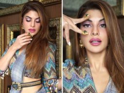 Jacqueline Fernandez rocks ethnic in purple saree worth Rs 80K for Vikrant Rona promotions