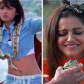 Khatron Ke Khiladi 12: Sriti Jha walks on a tightrope with snake around her neck; Rubina Dilaik kisses a frog in new promos from Rohit Shetty's show 