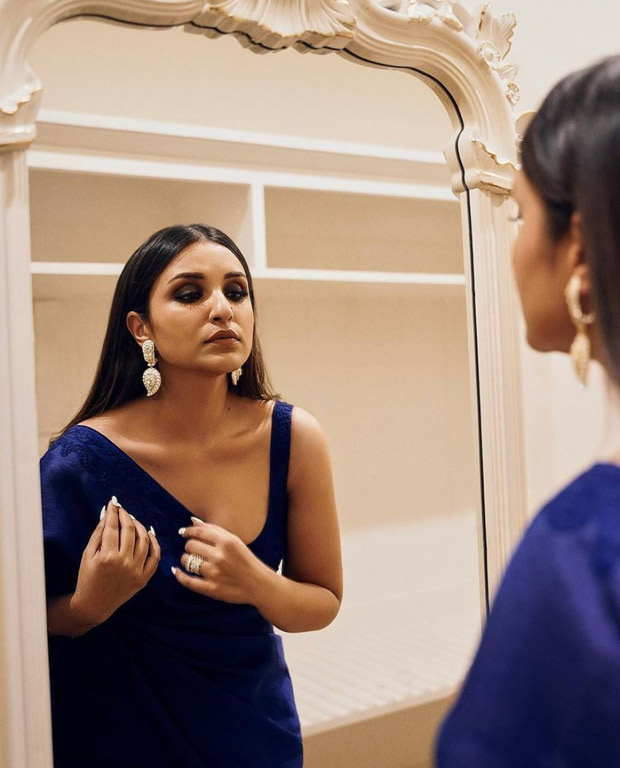 Parineeti Chopra is elegance personified in Manish Malhotra’s indigo-blue saree 