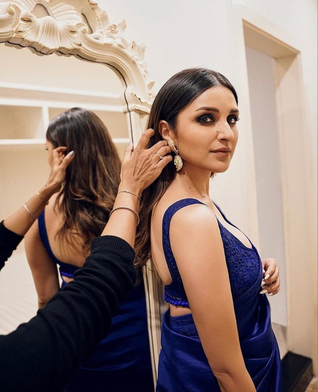 Parineeti Chopra is elegance personified in Manish Malhotra’s indigo-blue saree 