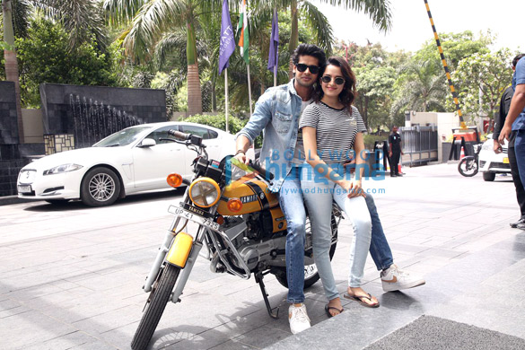 Photos: Abhimanyu Dassani and Shirley Setia snapped promoting their film Nikamma in Lucknow
