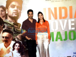 Photos: Adivi Sesh and Saiee Manjrekar snapped during Major promotions in Mumbai