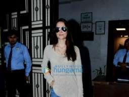 Photos: Elli AvrRam snapped at Mukesh Chhabra’s office in Versova