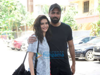 Photos: Karishma Tanna and her husband snapped in Bandra