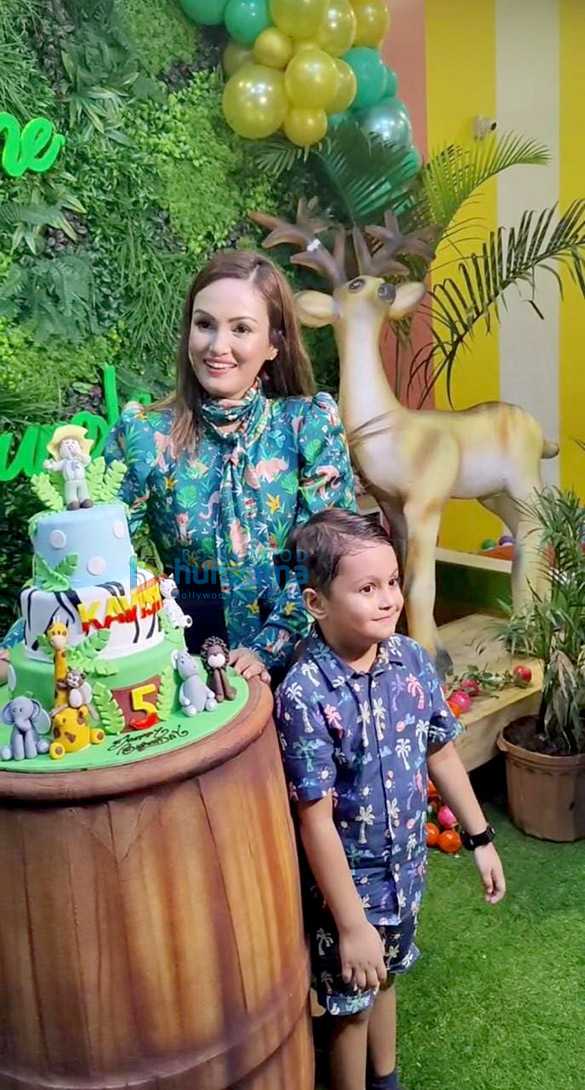 photos lock upp fame nisha rawal celebrates her son kavish mehras 5th birthday with a jungle themed party 6