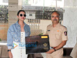 Photos: Mumbai Police visit Parineeti Chopra’s residence to invite her for a program