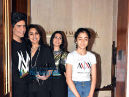 Photos: Neetu Singh, Riddhima Kapoor Sahni and Surily Goel snapped at Manish Malhotra’s house in Bandra