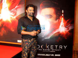 Photos: R Madhavan snapped attending the press conference for the film Rocketry: The Nambi Effect