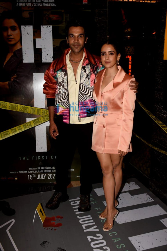 photos rajkummar rao sanya malhotra and team snapped at hit the first case trailer launch 3